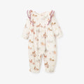 FOREST FAMILY ORGANIC MUSLIN RUFFLE JUMPSUIT - 6-9 meses