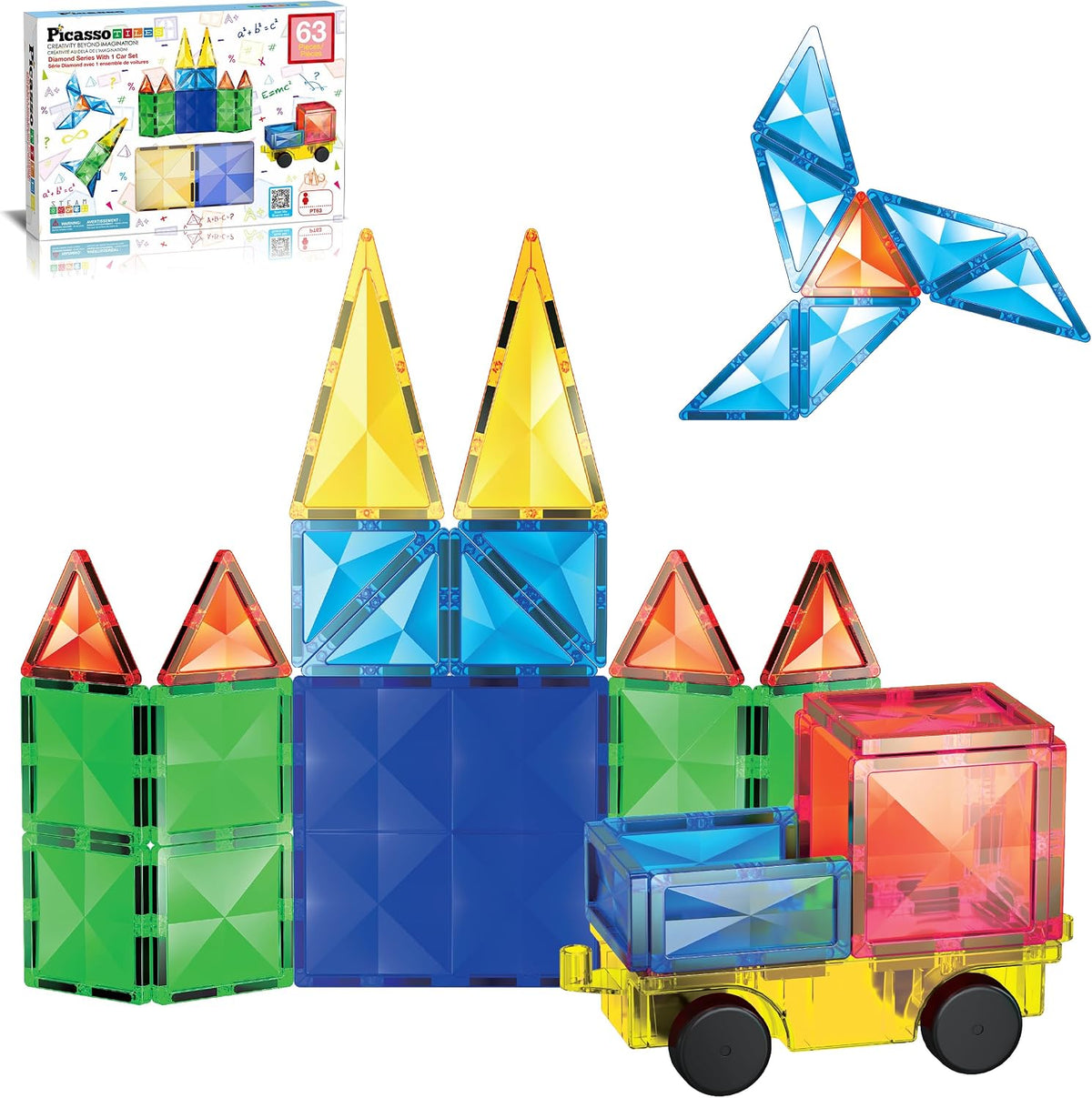 PICASSOTILES VEHICLE BASE BUILDING BLOCK SET