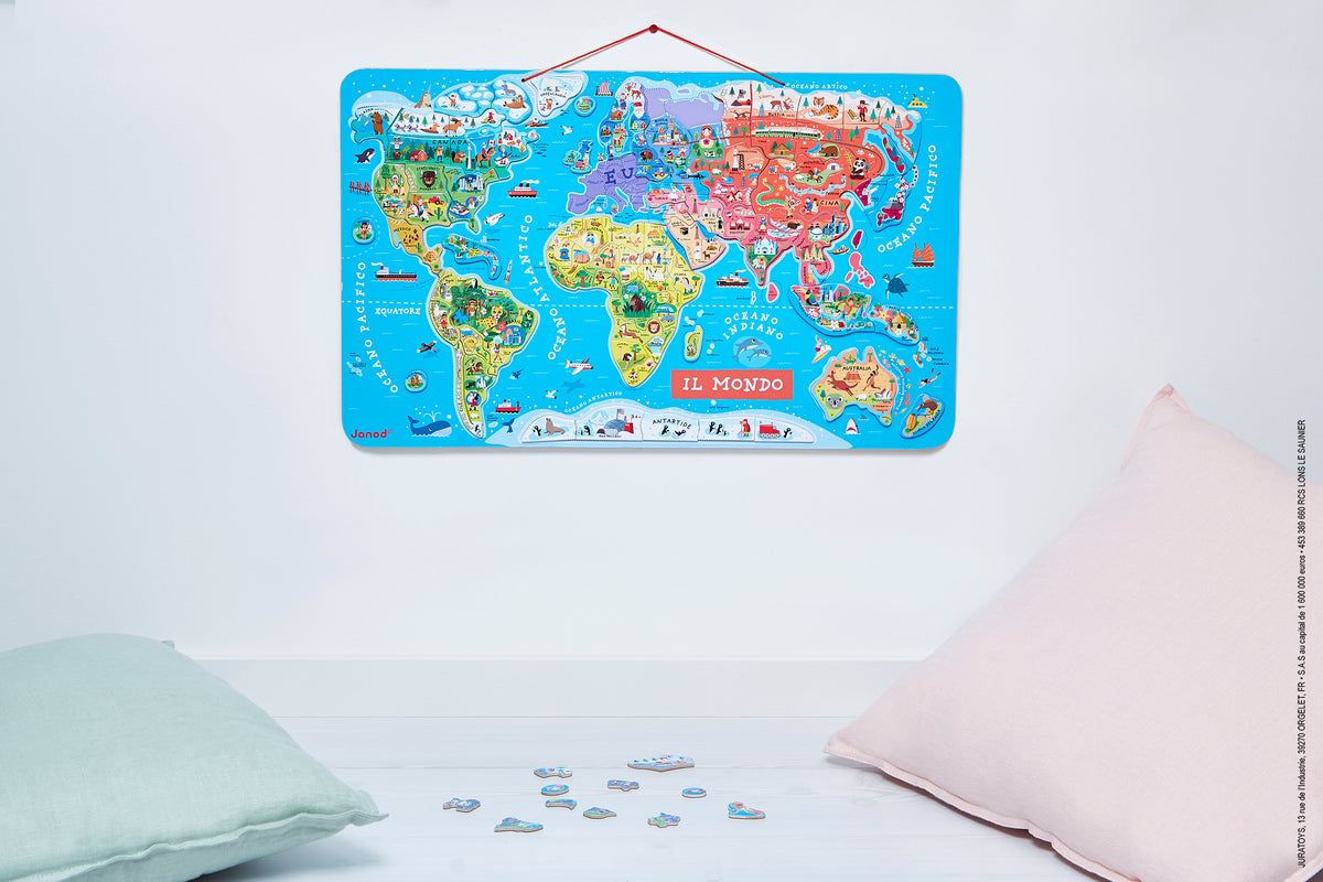PUZLE MAGNÉTICO ATLAS MUNDIAL VERSION ESPAÑOL