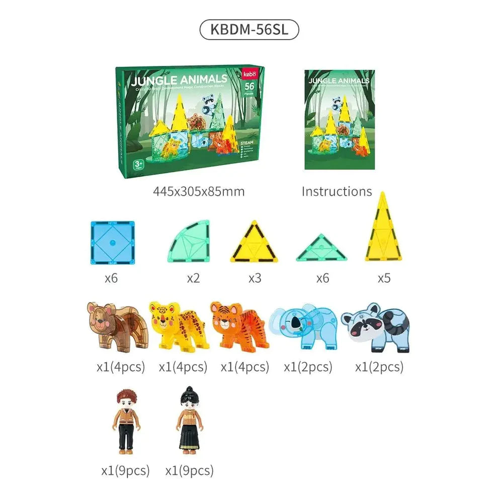 PRAIRIE ANIMALS 56PCS