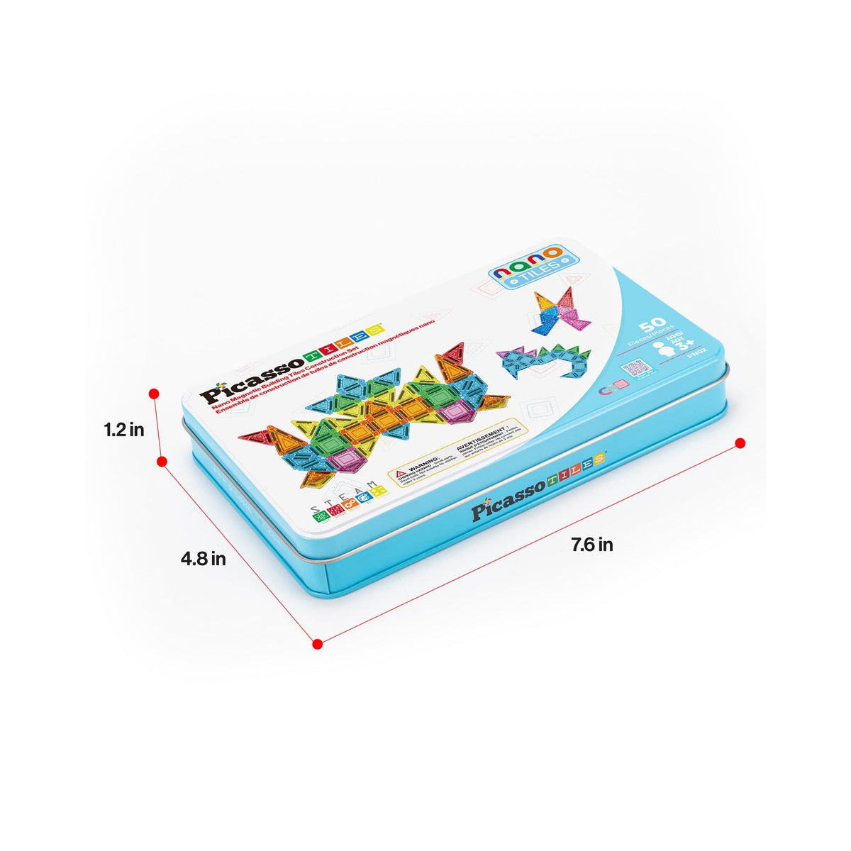 PICASSOTILES NANO MAGNETIC BUILDING TILES CONSTRUCTION SET