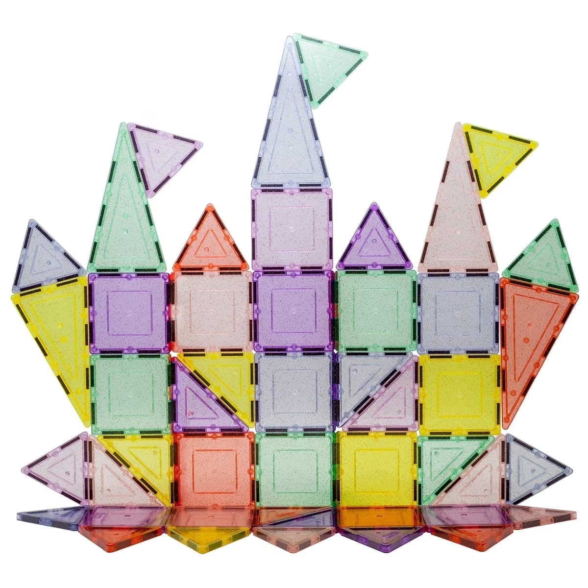 PICASSOTILES PASTEL GLITTER MAGNETIC  BUILDING SET