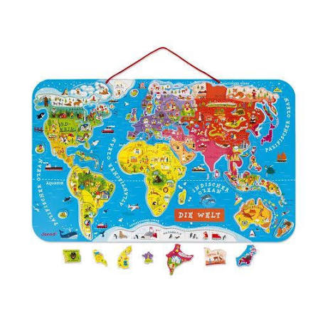 PUZLE MAGNÉTICO ATLAS MUNDIAL VERSION ESPAÑOL
